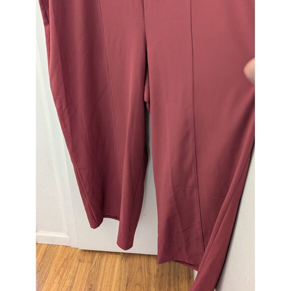 Lane Bryant Womens Sleeveless Burgundy Jumpsuit Size 26 - Picture 3 of 6